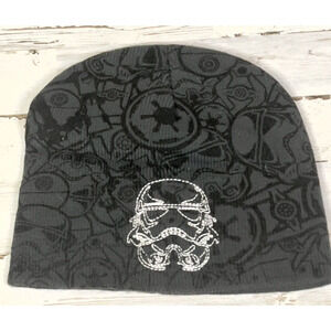 Star Wars Stormtrooper Beanie Winter Hat One Size Tone on Tone Print